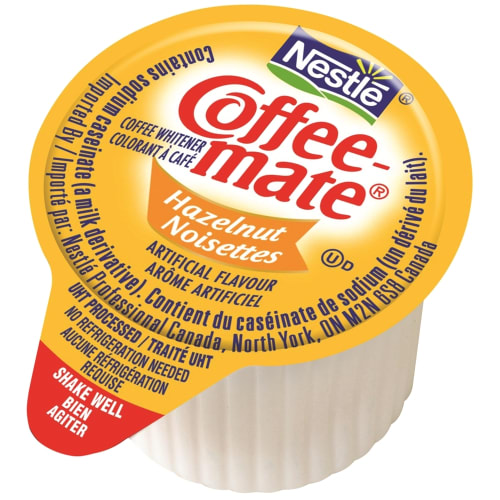 Nestle® Coffee-mate® Liquid Creamer, Hazelnut Flavor, 11ml, Single Serve Mini Cups, 180/Box